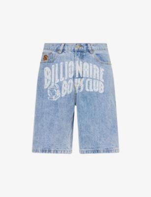 Faded Logo Denim Shorts by BILLIONAIRE BOYS CLUB