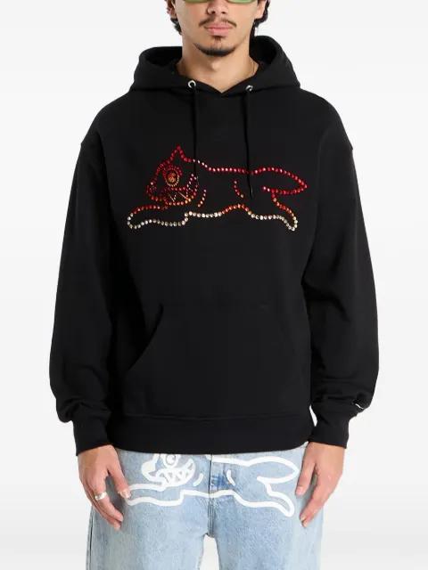Popover crystal running-dog hoodie by BILLIONAIRE BOYS CLUB - ICE CREAM