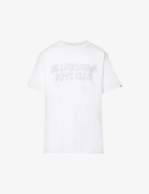 Isometric-print cotton-jersey T-shirt by BILLIONAIRE BOYS CLUB