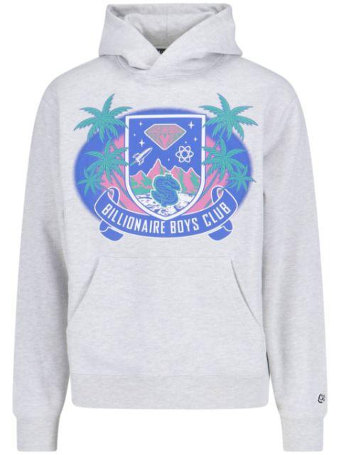 Tropical Crest Popover hoodie by BILLIONAIRE BOYS CLUB