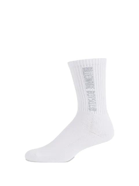White logo-print socks by BILLIONAIRE BOYS CLUB