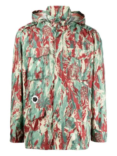 camouflage-print hoodied jacket by BILLIONAIRE BOYS CLUB