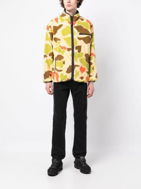 camouflage-print reversible fleece jacket by BILLIONAIRE BOYS CLUB