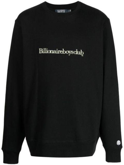 embroidered-logo cotton sweatshirt by BILLIONAIRE BOYS CLUB