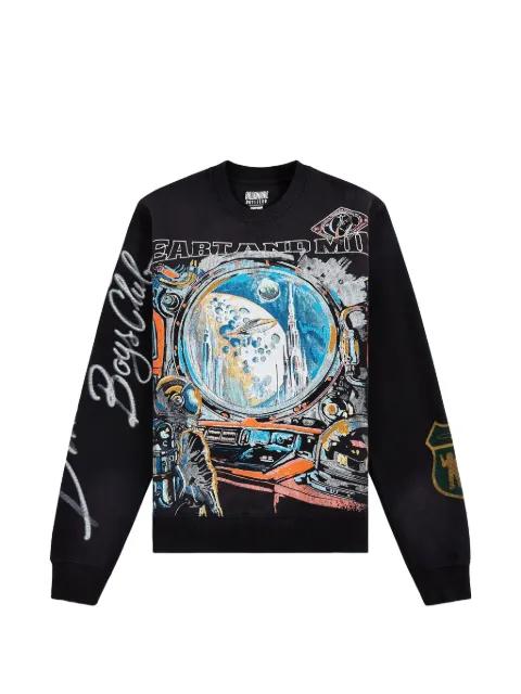 explore graphic sweatshirt by BILLIONAIRE BOYS CLUB