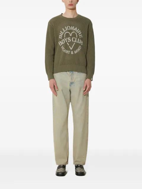 heart-logo knit sweater by BILLIONAIRE BOYS CLUB
