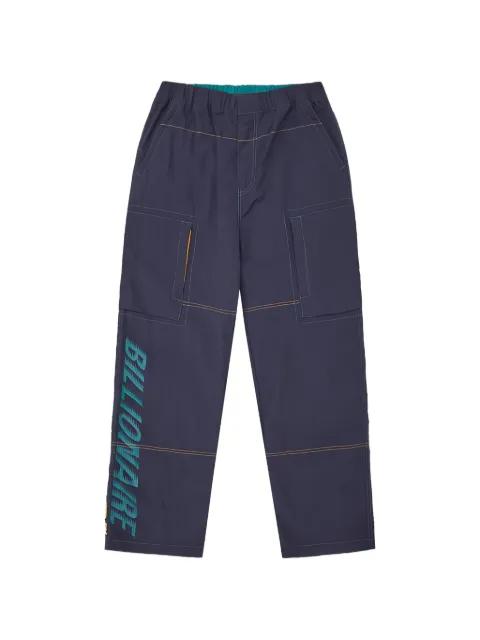 logo-print trousers by BILLIONAIRE BOYS CLUB
