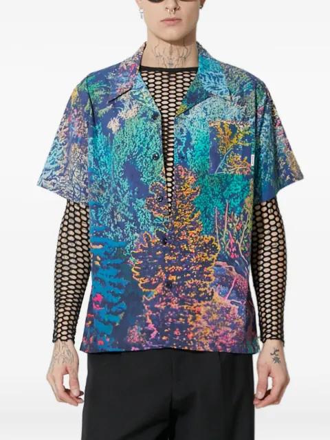 reef-print short-sleeve shirt by BILLIONAIRE BOYS CLUB