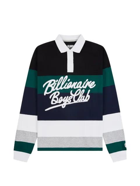 striped logo polo shirt by BILLIONAIRE BOYS CLUB