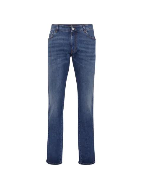Baroque embroidered straight jeans by BILLIONAIRE