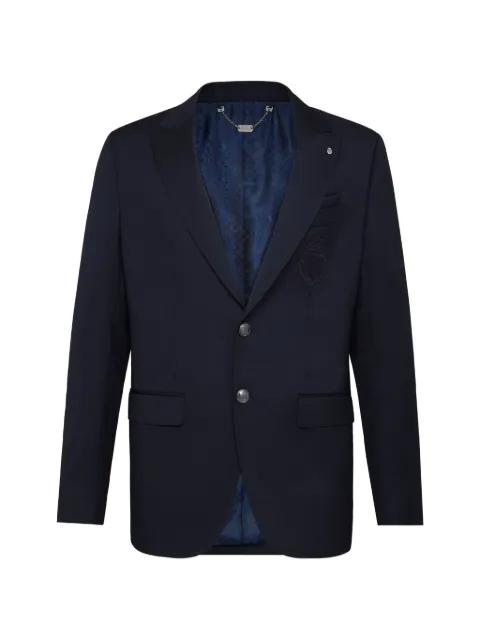 Crest-embroidered blazer by BILLIONAIRE