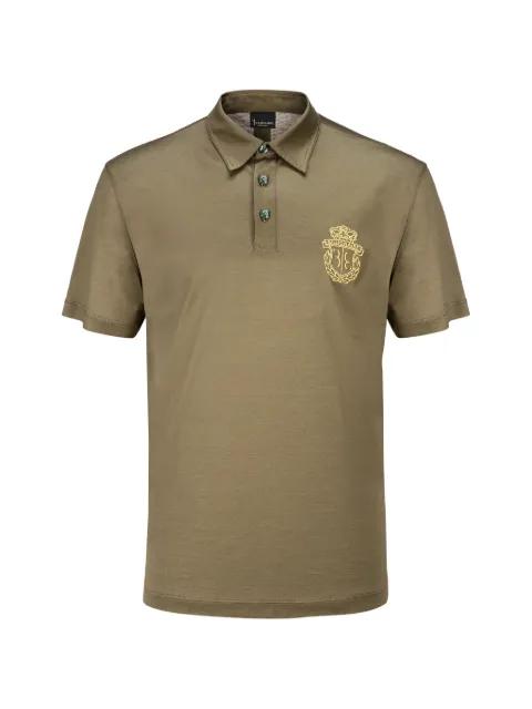 Crest-embroidered polo shirt by BILLIONAIRE