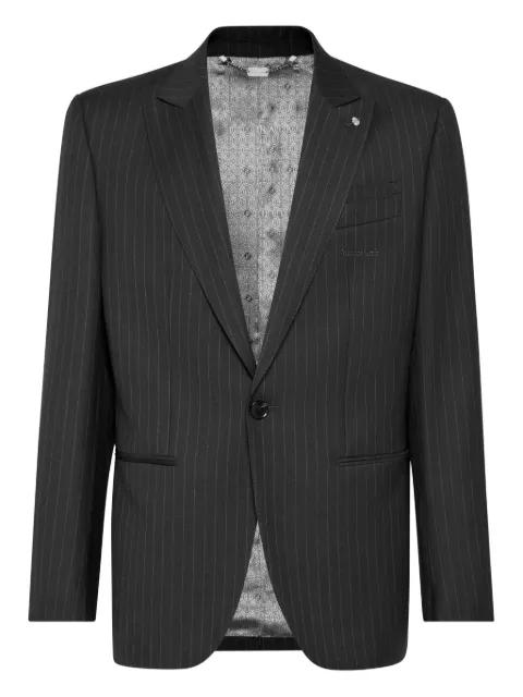 Gessato pinstripe single-breasted blazer by BILLIONAIRE