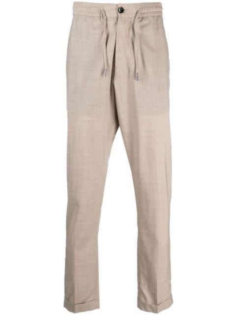 Jogging drawstring wool trousers by BILLIONAIRE