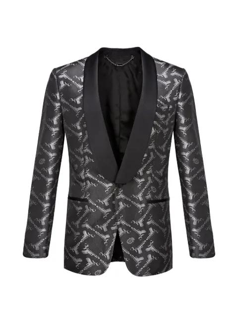 Robin jacquard-logo blazer by BILLIONAIRE