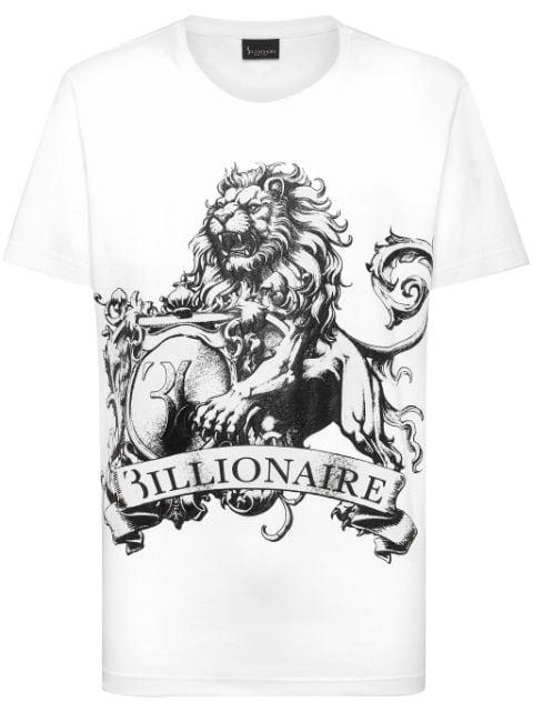 SS logo-print cotton T-shirt by BILLIONAIRE