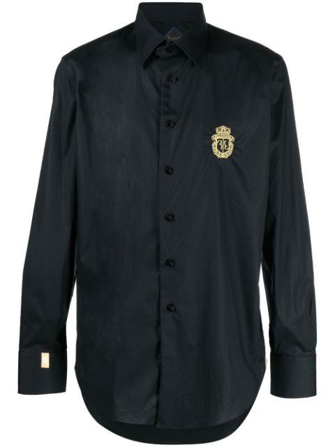 Silver Cut logo-print shirt by BILLIONAIRE