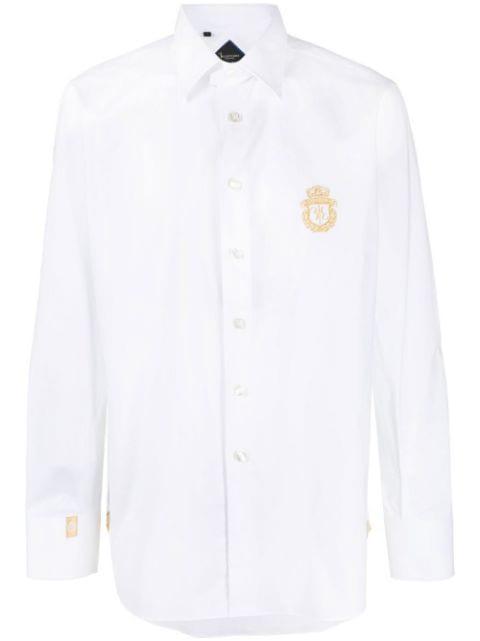 Silver Cut logo-print shirt by BILLIONAIRE