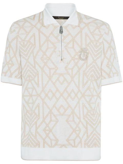 abstract-pattern polo shirt by BILLIONAIRE