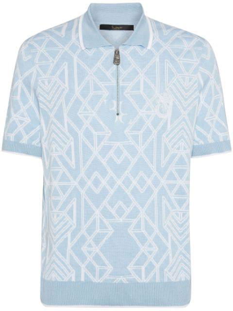abstract-pattern polo shirt by BILLIONAIRE