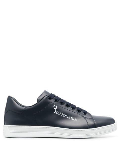 calf-leather low-top sneakers by BILLIONAIRE