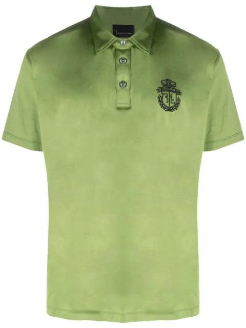 crest-embroidered polo shirt by BILLIONAIRE