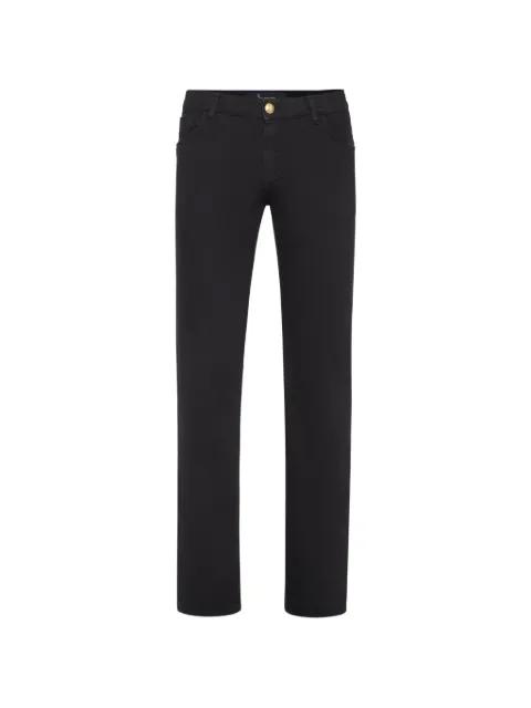 crest-embroidered trousers by BILLIONAIRE