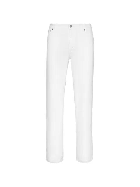 crest-embroidery jeans by BILLIONAIRE