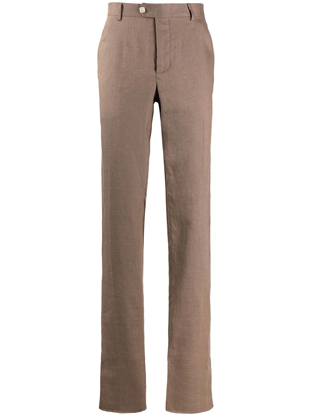 crest embroidery tailored trousers by BILLIONAIRE