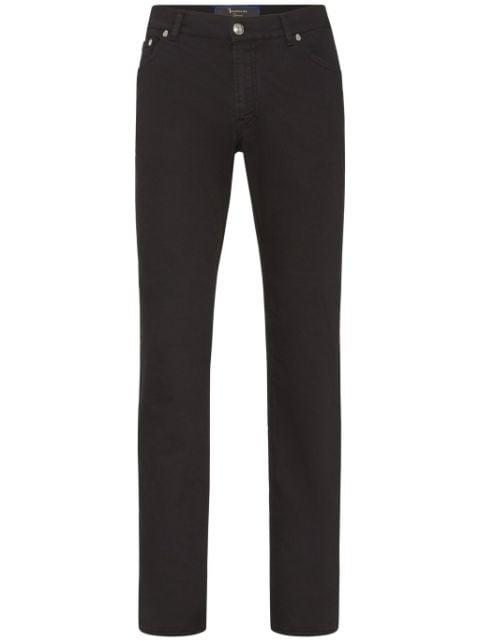 crest-motif straight-leg jeans by BILLIONAIRE