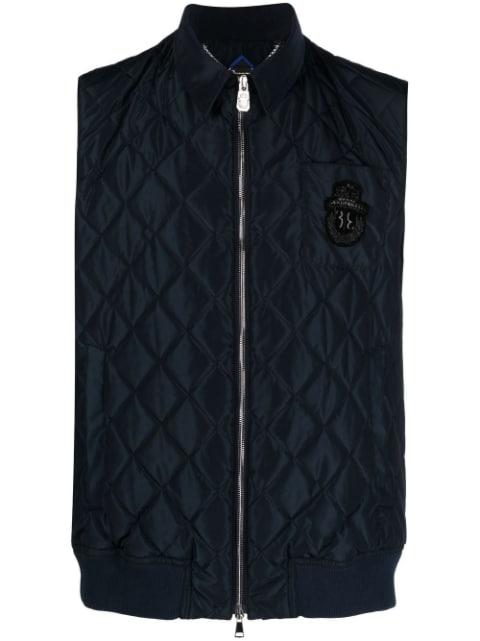 diamond quilted vest by BILLIONAIRE