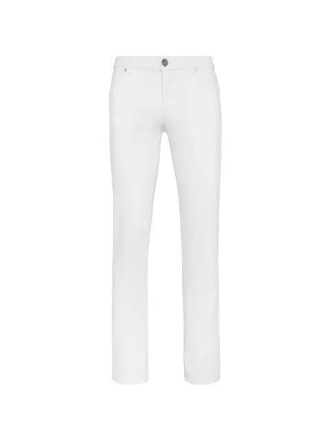 embroidered-detail straight-leg jeans by BILLIONAIRE