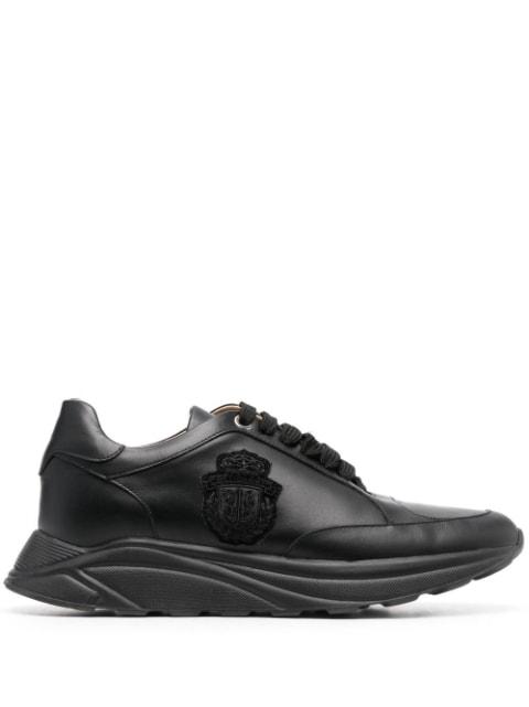 embroidered-logo low-top sneakers by BILLIONAIRE