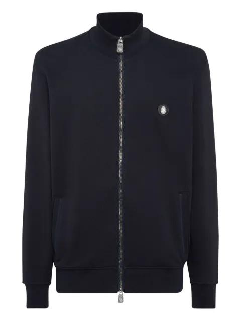 full-zip logo-plaque sweatshirt by BILLIONAIRE
