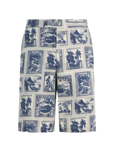 graphic-print Bermuda shorts by BILLIONAIRE