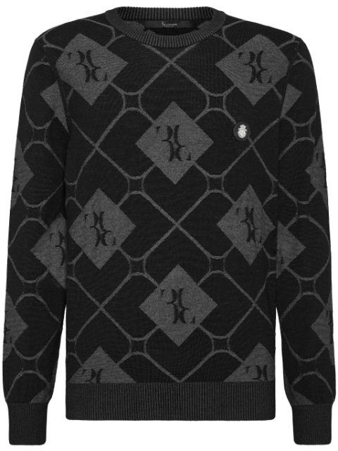 intarsia-knit jumper by BILLIONAIRE