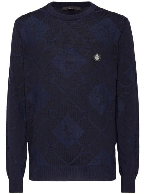 intarsia-knit jumper by BILLIONAIRE