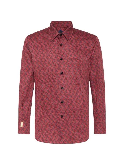 leaf-collar patterned shirt by BILLIONAIRE