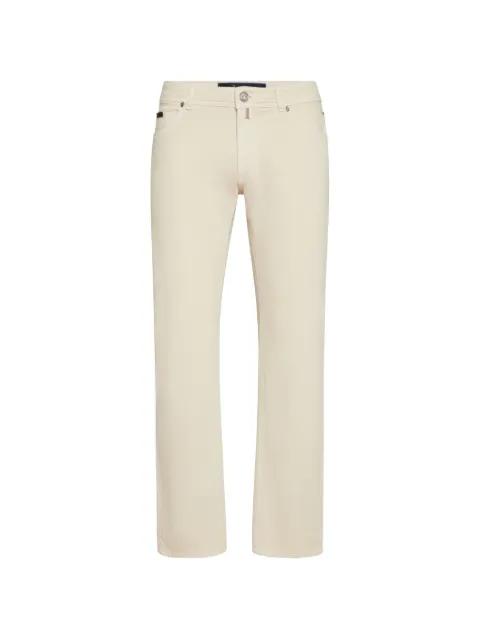 leather-detail jeans by BILLIONAIRE