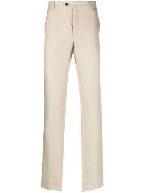 linen tailored trousers by BILLIONAIRE