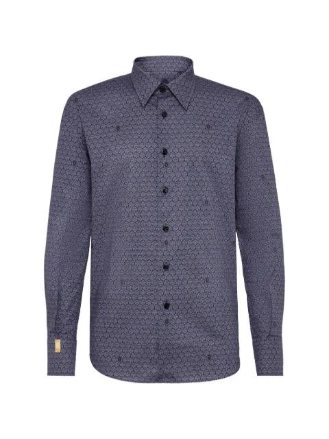 lion-print button-up shirt by BILLIONAIRE