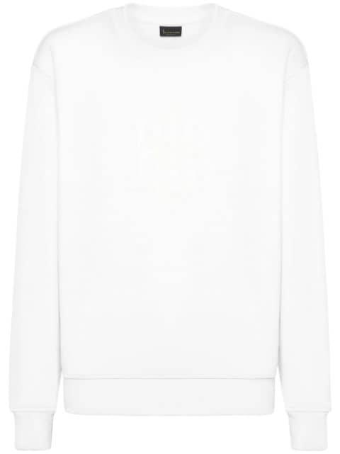 logo-appliqué cotton sweatshirt by BILLIONAIRE