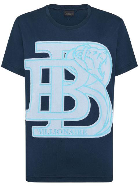 logo-appliqué cotton t-shirt by BILLIONAIRE