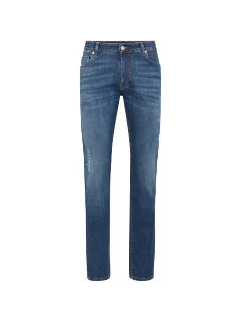 logo-detail five-pocket jeans by BILLIONAIRE