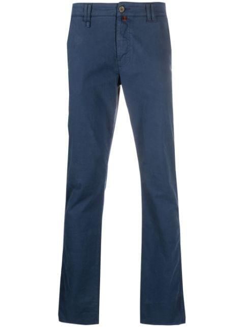 logo-embroidered chino trousers by BILLIONAIRE