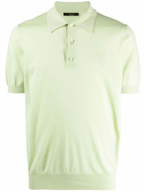 logo-embroidered cotton polo shirt by BILLIONAIRE