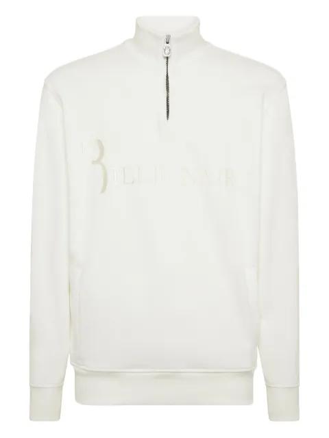 logo-embroidered half-zip jacket by BILLIONAIRE
