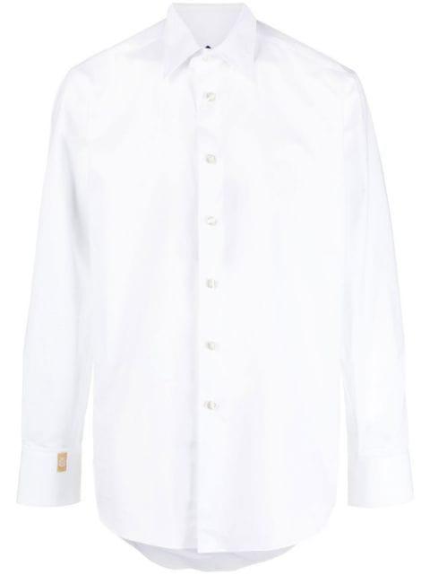 logo-embroidered long-sleeve shirt by BILLIONAIRE