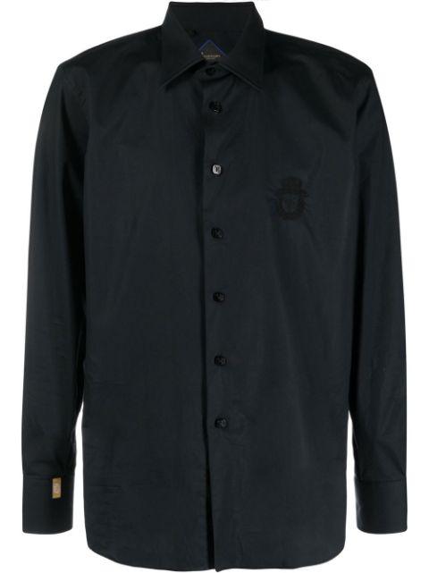 logo-embroidered long-sleeve shirt by BILLIONAIRE