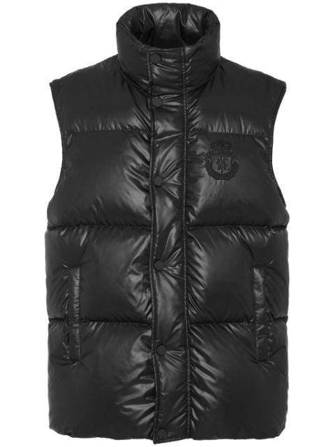 logo-embroidered padded gilet by BILLIONAIRE